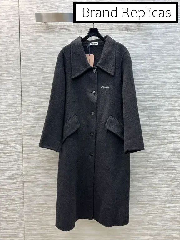 Miumiu grey wool coat